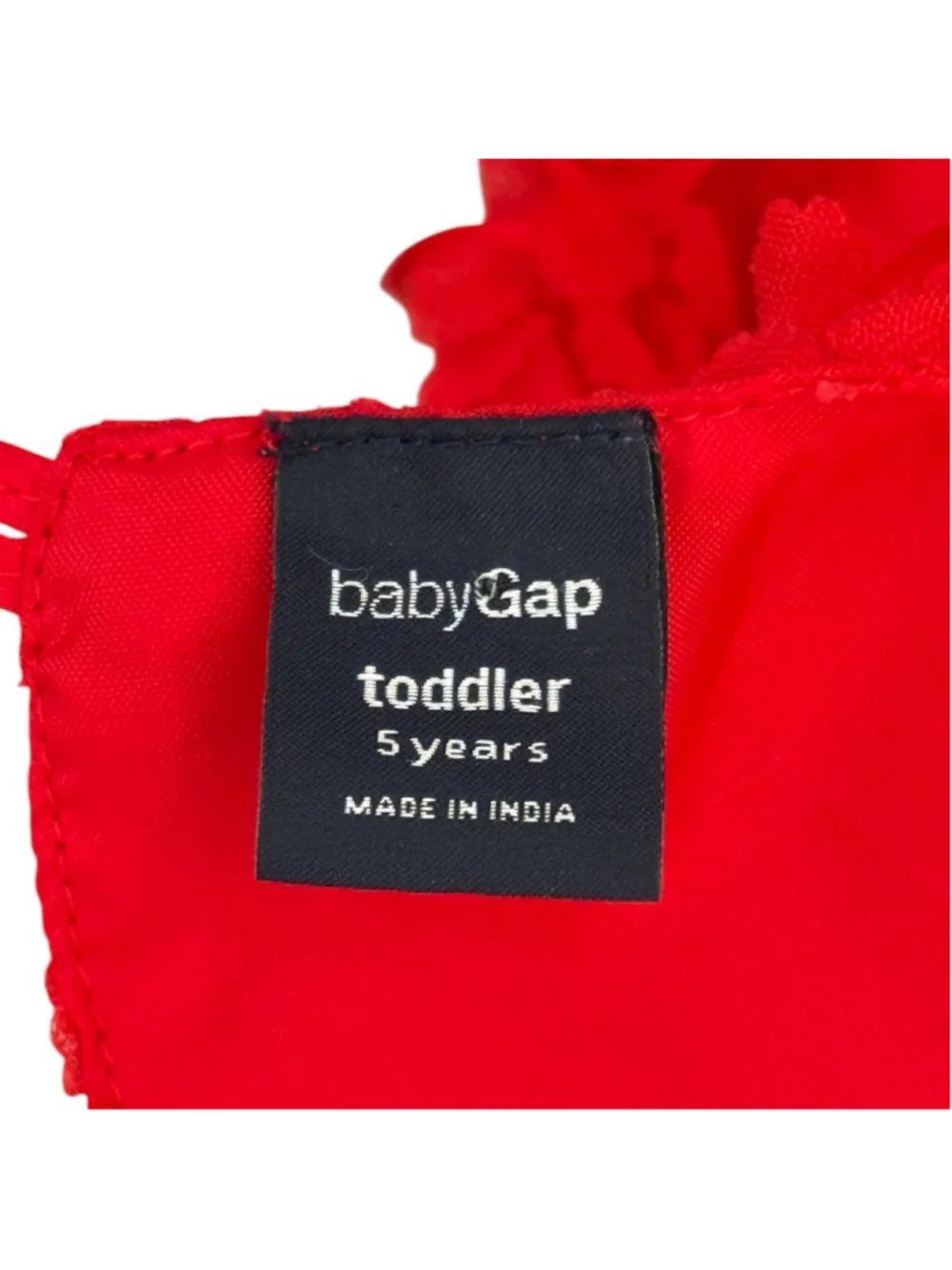BabyGap Girls Red 3D Rosette Party Dress, Size 5